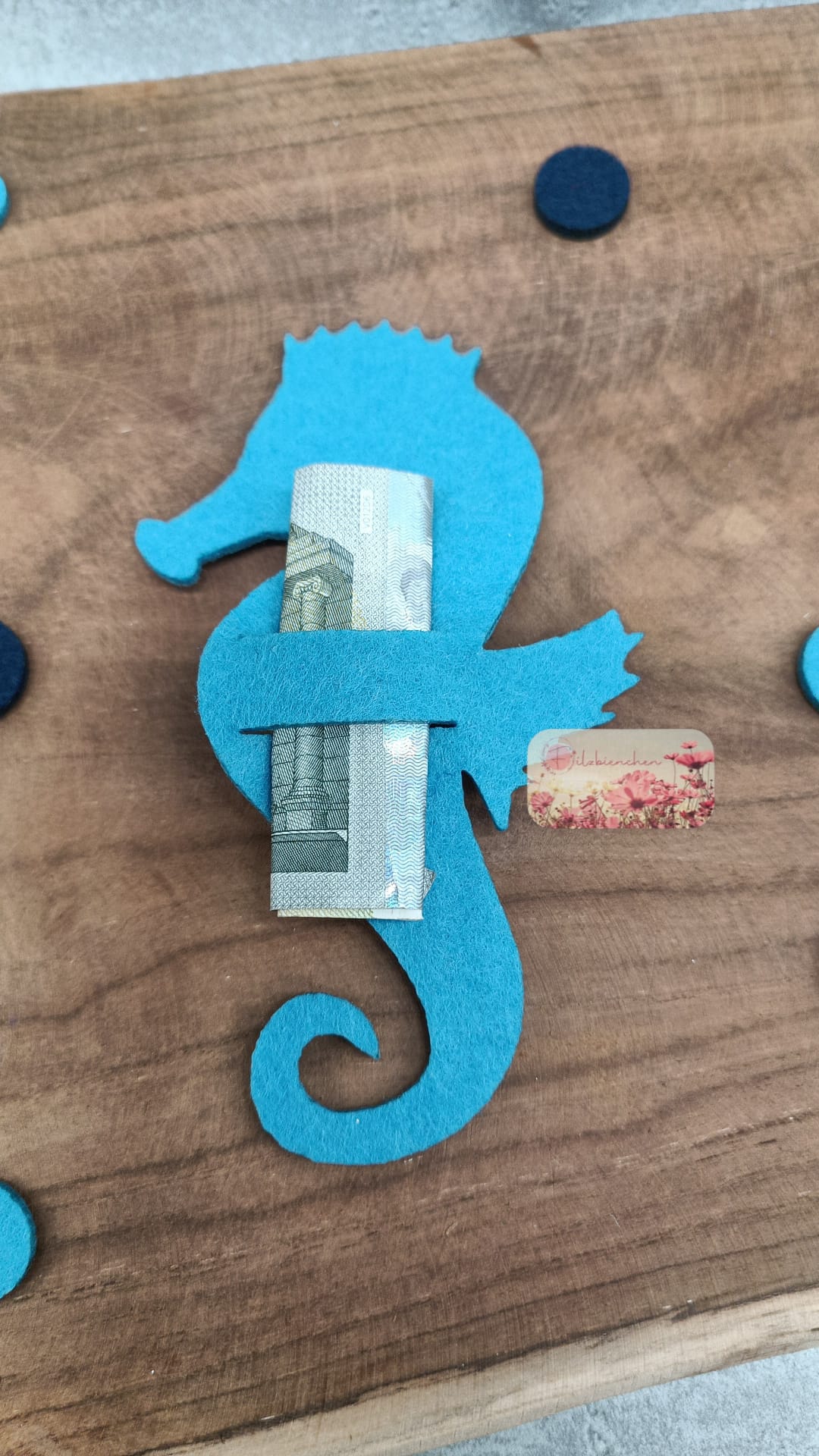 Seepferdchen mit Schlitz Geld