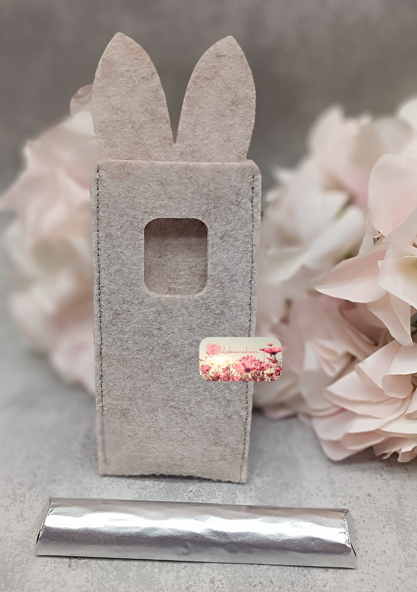 DU Täschchen mit Ohren, Sparset 16 Stück einer Farbe (genäht) Stückpreis ab 1.39 Euro zzgl. 19% MwSt.