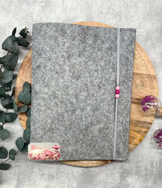 Zeugnishülle mit 3 farbigen Perlen deiner Wahl