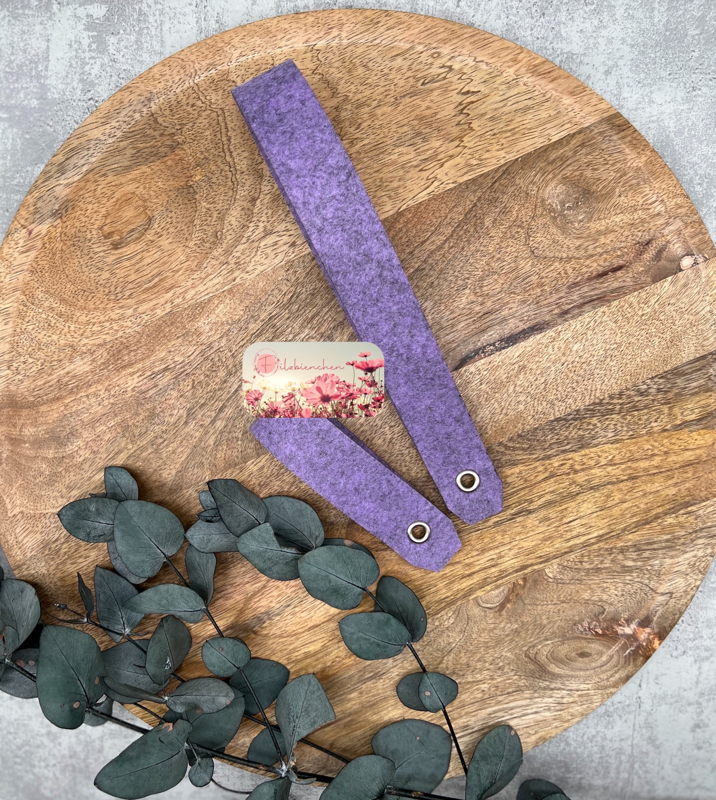 Schlüsselschlaufen trapezförmig 3,0 x 12 cm (zusammengeklappt) inkl. Öse und Ring, 10er Set