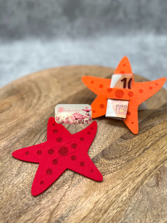 Seestern Graviert mit Schlitz Geld