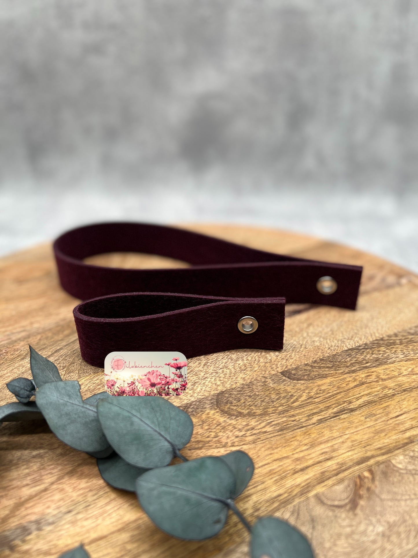 Schlüsselschlaufen eckig 3,0 x 24,0 cm (zusammengeklappt) inkl. Öse und Ring, 4 er Set