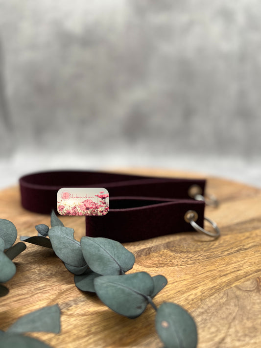 Schlüsselschlaufen eckig 3,0 x 12 cm (zusammengeklappt) inkl. Öse und Ring, 10er Set Stückpreis 0,87€ zzgl Mwst-