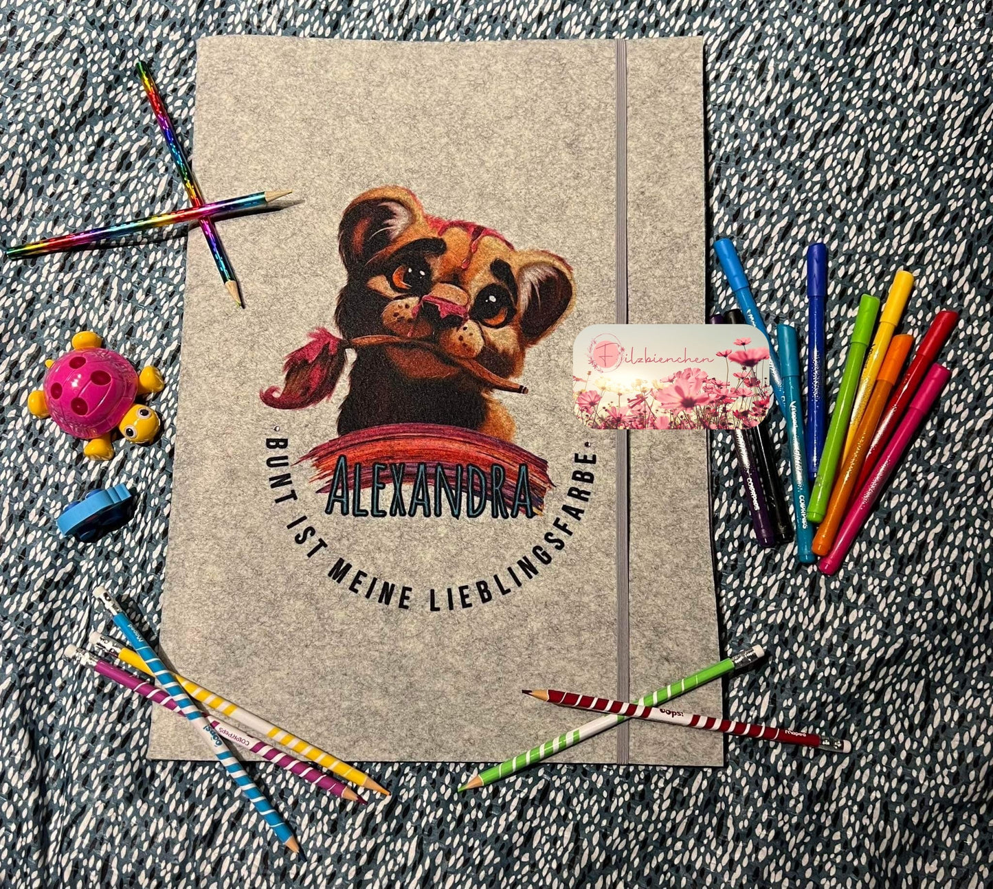 Malblockhülle mit Perlen, A3