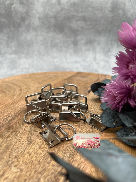 Klemmen für Schlüsselanhänger, 10 er Set Stückpreis ab 0.61 Euro zzgl. 19% MwSt.