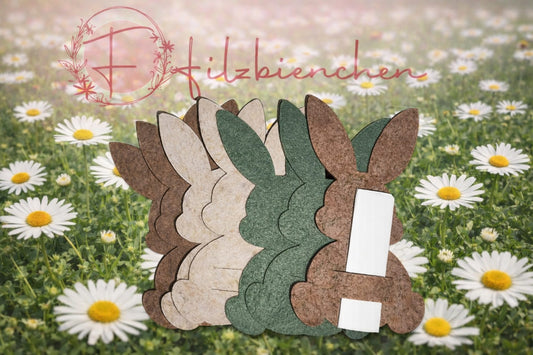 Hase Langohr sitzend, Schlitz Geld ohne Farbwahl SPARSET 30 Stk., Stückpreis 0,30€ zzgl. Mwst.