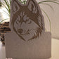 Türschild Husky graviert