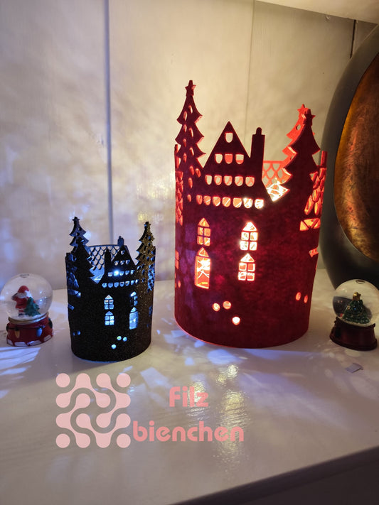 Lichterstadt klein, 2 er Set, Stückpreis 1,75€ zzgl. Mwst.