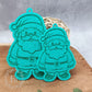 Weihnachtsmann Offset Anhänger Graviert 8 cm (10er Set) Stückpreis ab 0.44 Euro zzgl. 19% MwSt.