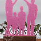 Familie Holzfigur zwei Söhne