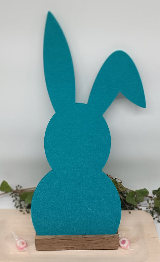 Hase A mit abgeschnittenen Boden Holzfigur 40 cm 4er Set ( 8 Figuren)