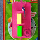 Lesezeichen genäht mit 3 Schlitzen und Gummi (30cm länge)