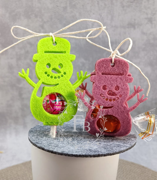 Lollifigur Schneemann für Lolli (8er Set)