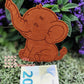 Elefant Schlitz Geld, Einfach mit Gravur