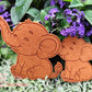 Elefant 10 cm, Einfach mit Gravur, 10er Set, Stückpreis 0,43€ zzgl. Mwst.