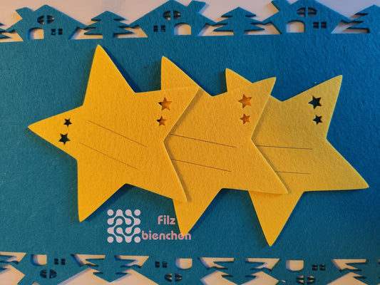 Stern 15 cm mit Schlitz, 9er Set, Stückpreis 0,90€ zzgl. Mwst.