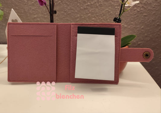 Blockhülle mit Metalldruckknopf (Block DIN A7)