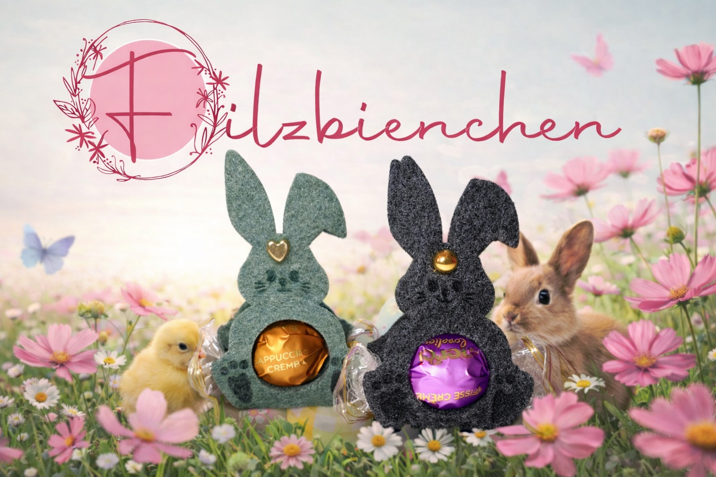 Aufsteller Hase, 6er Set Stückpreis 0,60€ zzgl. Mwst.