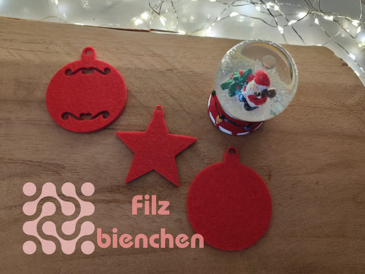 Anhänger Weihnachten Weihnachtskugel ( mit und ohne Ausschnitt) Weihnachtsstern, Stückpreis 0,09 € zzgl. Mwst.