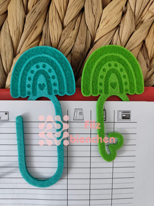 Lesezeichen Regenbogen 1      3er Set Stückpreis 0,80€