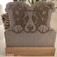 Border Collie graviert mit Rechteck, 2-teilig, Stückpreis 2,20€ zzgl. Mwst.