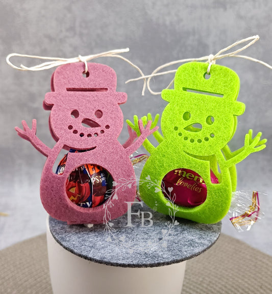 Lollifigur  Schneemann für Lolli (6er Set) groß