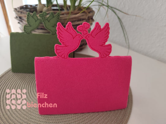 Tischkarte "Tauben" 2er Set  Stückpreis ab 1.10 Euro zzgl. 19% MwSt.
