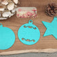 Weihnachtsanhänger Kugel  10 cm (5er Set) Stückpreis ab 0.77 Euro zzgl. 19% MwSt.