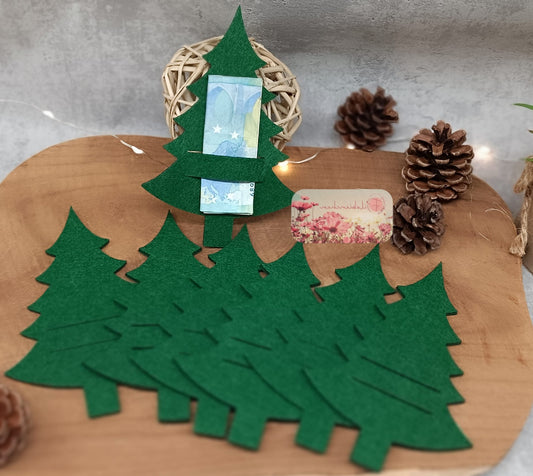 Tannenbaum A mit Schlitz Geld Set 7 Stück