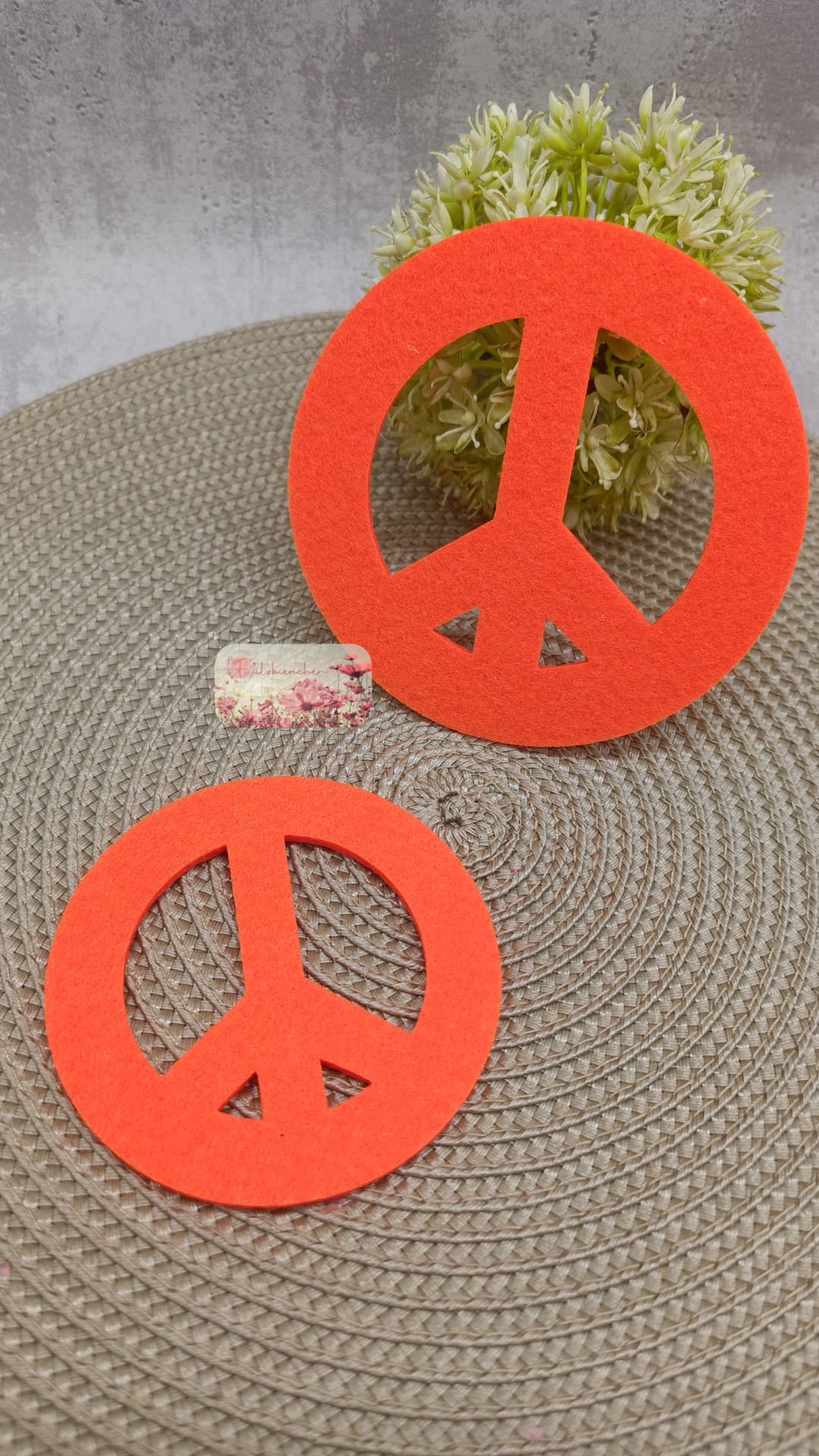 Peacezeichen  8 cm (10er Set)