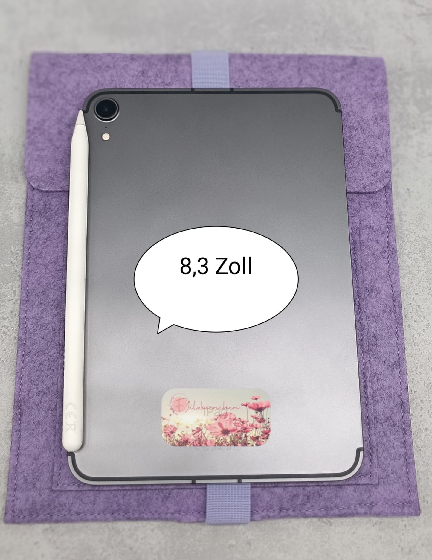 Tablet Hülle mit Aufsatztasche/Equidenhülle mit Aufsatz Tasche