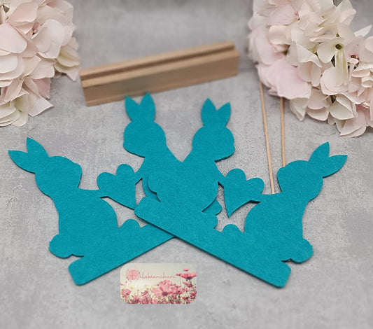 Hase mit Herz, 2er Bastelset mit Holzständer Eiche Natur Stückpreis ab 3.14 Euro zzgl. 19% MwSt.