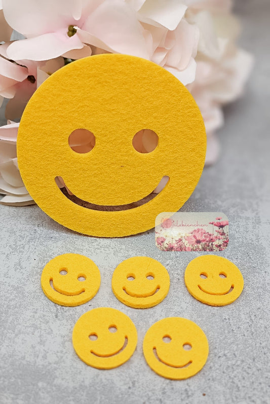 Smileys lachend 8 cm (10er Set)