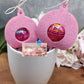 Lollifigur Weihnachtskugel  groß für Lolli oder Schokoladenkugel (8er Set) Stückpreis ab 0.65 Euro zzgl. 19% MwSt.