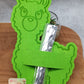 Lama stehend Graviert mit Schlitz Schokolade