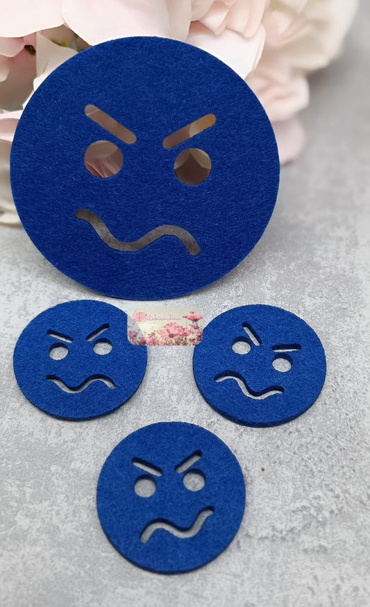 Smileys grummelig 8 cm (10er Set)