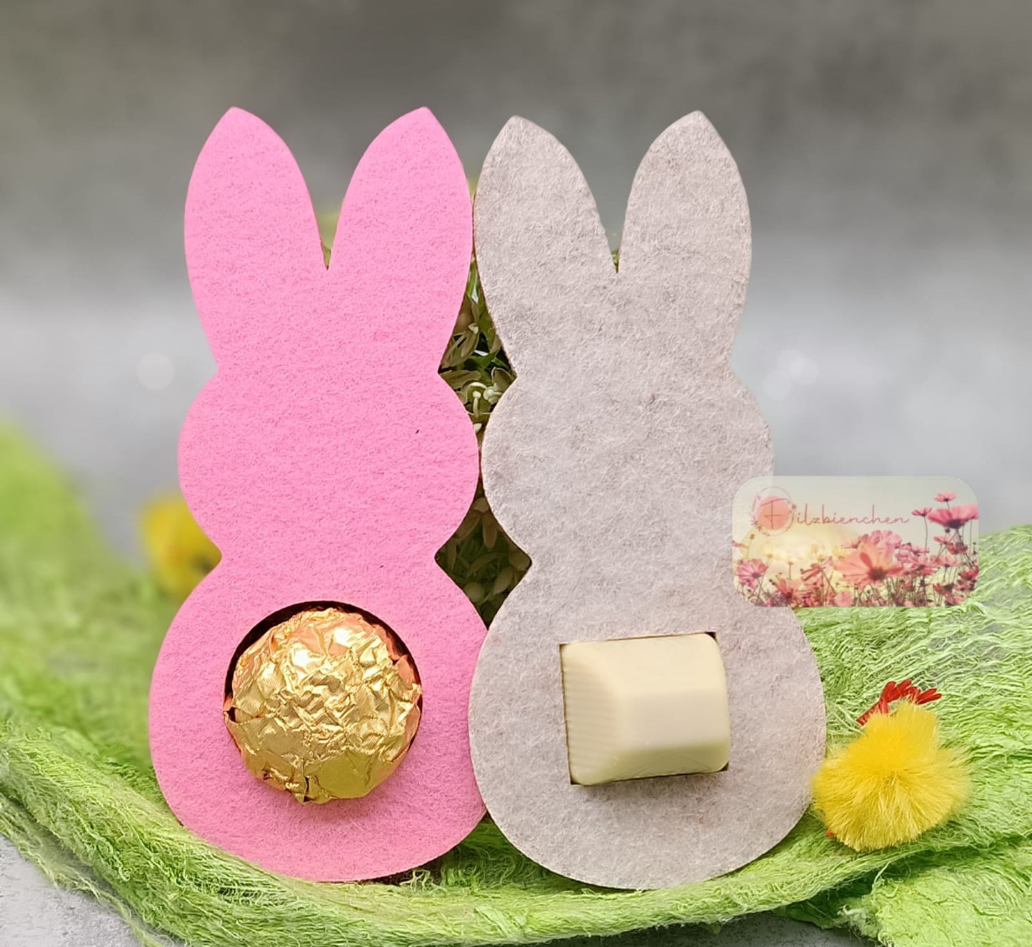 Hase Klein Küsschen + Rocher Sparset je 20 Stk von jeder Form