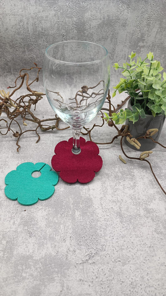 Glasrosetten Blume A ( 4er Set)