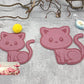 Katze mit Gravur 10 cm (10er Set) Stückpreis ab 0.52 Euro zzgl. 19% MwSt.