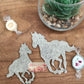 Pferd galoppierend  8 cm (10er Set)