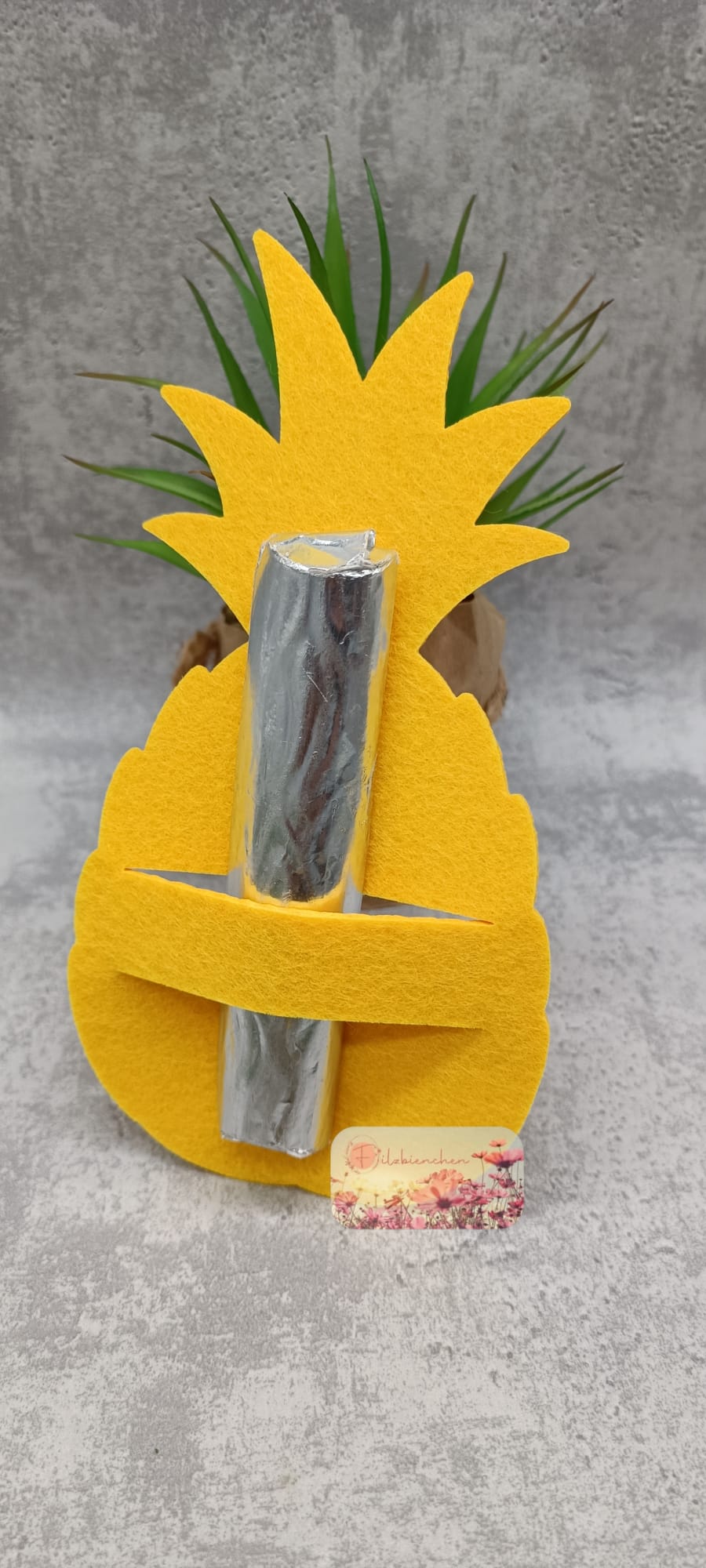 Ananas ohne Gravur mit Schlitz Schokolade