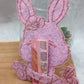 Hase mit Schmetterling Graviert mit Schlitz Geld