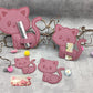 Katze mit Gravur 10 cm (10er Set) Stückpreis ab 0.52 Euro zzgl. 19% MwSt.