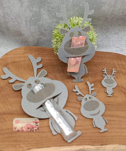 Witziger Elch Graviert 8 cm (10er Set)