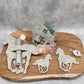 Pferd galoppierend  8 cm (10er Set)