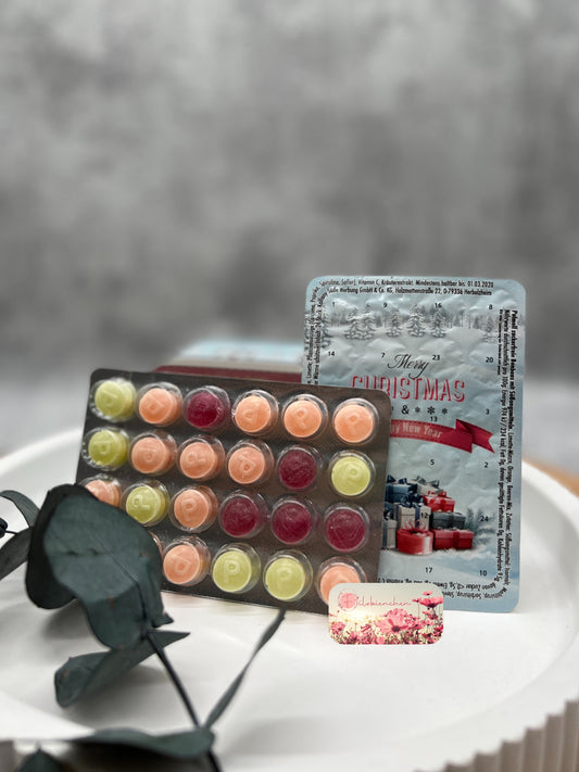 HÜLLEN Adventkalender to go, groß, 4er Set (für Drops/Bonbons) Stückpreis 1,13€